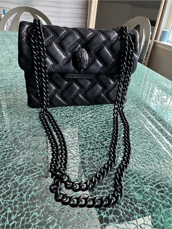 Kurt Geiger Handbags - Kurt Geiger Quilted Chain Shoulder crossbody Bag - Black